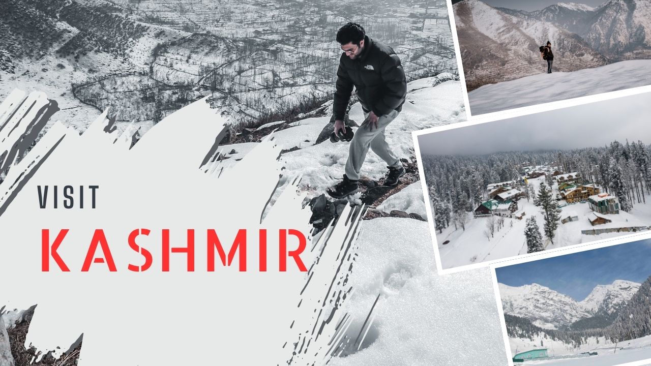 Grey White Kashmir Travel Vlog YouTube Thumbnail